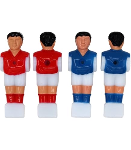 Produktbild von Yosoo Tischkicker Ersatzspieler - 4 Stück In Rot & Blau Für Tischfußball