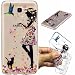 Produktbild Anlike Handy-Hülle TPU Silikon Samsung Galaxy J7 Prime Hülle, Etui Protective / Case / Cover / Zubehör / Silikon hülle / Schutz-Cover / Backcover Schale - Frauen Und Katzen