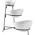 Vencier 3-Tier Serving Bowl Set for Kitchen Food Display, Dessert Presentation, and Party Food Tray