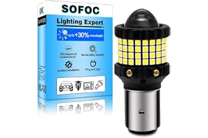 SOFOC BA20D LED H6/S2 1200LM Kallvit Hi/Lo Moto/Scooter/Bil/Traktor 1st