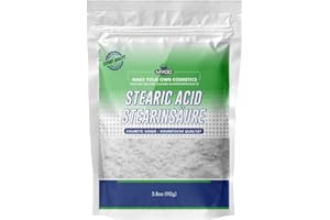 Weißes Myoc-Stearinsäure-Pulver für Seife, Creme, Lotion, Rasierschaum-Shampoo – 110 g