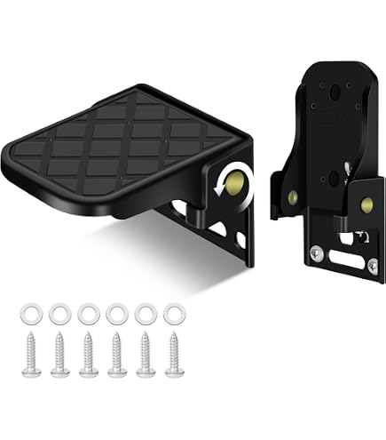 2-Pack RV Step Stabilizer Braces - Adjustable 7.625" To 14" Heavy Duty Steel