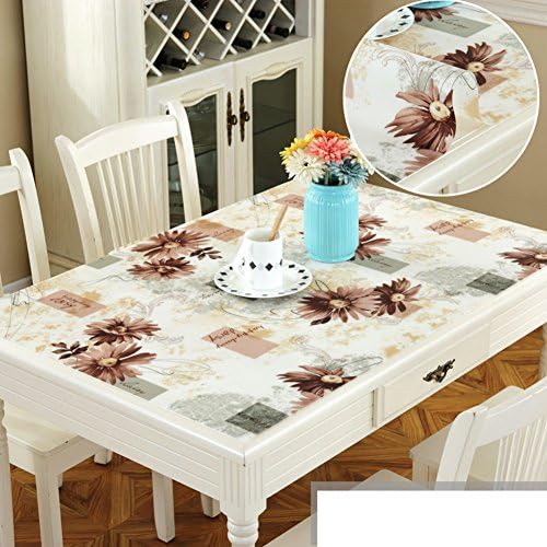 Waterproof and anti-ironing table cloth/soft plastic tablecloth/ oil-proof table cloth-E 90x130cm(35x51inch)