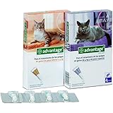Advantage Chat Anti Puces Pour Chats Moins De 4kg 4 Pipettes Amazon Fr Animalerie