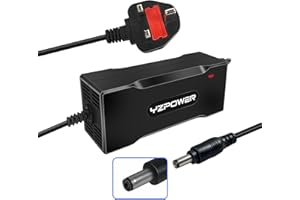 YZPOWER 24V 4A Battery Charger, Output 117W 29.4V 4A Fast Battery Charger for E Scooter, Electric Bike, Hoverboard, Electric Wheelchair Battery, DC 5.5 * 2.1mm Connector