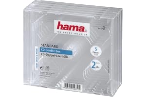 Hama Standard CD dubbel juvelväska, paket med 5