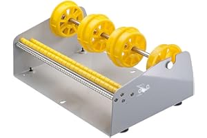 ‎TE-OFFICE TE-Office Stahl Etikettenspender Etiketten Abroller Haftetiketten Tischgerät Wandgerät manuell 315 mm Rollenbreite grau