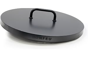 BonFeu Lock för brandskål, svart stål, brandskålsskydd (svart, Ø 100 cm)