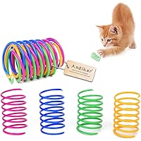 Andiker interaktives Spirale Katzenspielzeug, Buntes kreatives Spielzeug Langlebiges weiches Katzen Aktivierung…