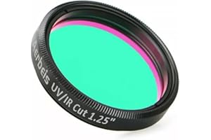 AERBEIS Teleskopfilter, 3,2 cm (1,25 Zoll), UV-IR-Cut-Blockfilter, Aluminium-Legierung, Rahmen-Stapelstruktur, mehrschichtige Beschichtung, optisches Glas, korrekter Farbstich