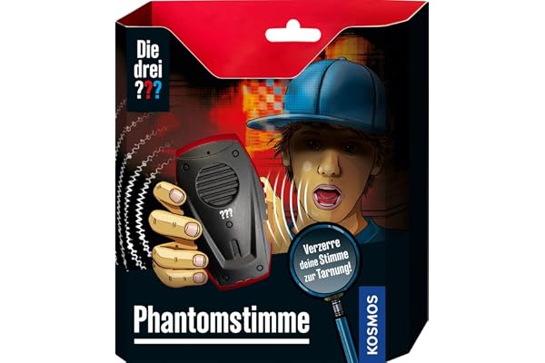 Die DREI Voix fantôme de Kosmos - Appareil d'enregistrement avec modificateur de Voix - Jouet de détective - Équipement de détective - Cadeau d'anniversaire d'enfant - Cadeau pour Enfants à partir de