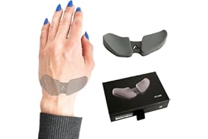 DELTAHUB Carpio 2.0 – leworęczna, naprawdę ergonomiczna podkładka pod nadgarstek dla myszy, wsparcie tunelu nadgarstka, łagodzenie bólu, odporność na zmęczenie, łatwe przesuwanie, smukła, komputer