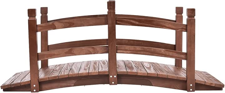 XXL Massive Holzbrücke Teichbrücke Brücke Gartenbrücke Holzsteg geölt