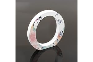 GSPIRIT Pittura floreale Lettere decorative di legno, 26 Marquee Alfabeto Lettere DIY Parole Segno per i bambini Nome del bambino Ragazze Camera da letto Matrimonio Festa di compleanno Home Decor (O)