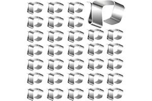 HIQE-FL Luces Clips,120 Piezas Clips de Luz,Ganchos para Colgar Luces,Luces de Cuerda al Aire Libre,Ganchos de Clip,Navidad,Techo,Cocina,Jardín,Cuerdas de Luz(D)