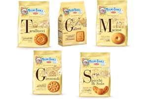 Mulino Bianco: Assorted Biscuits, Total 1800g, Pack of 5