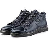 Ranne Genuine Leather Lace Rubber Base Men's Boots
