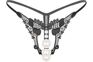 Choomomo Women Sexy Panties Beads Massage Lingerie Underwear Hollow Out Flaunting Butt Thongs