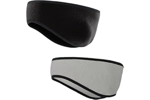 Yuqilin 2 Piezas Diadema para Deportes de Invierno Diadema Elástica Diadema Hombre Diadema Mujer Diadema Deportiva Sweatband Headband Orejeras Invierno Protección