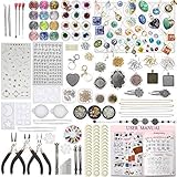 Wesentliche UV-Harz Gießanlagen und Harzschmuck Metallformen. Anfängerfreundlich. Bilden Sie Schmuckohrring, Anhänger, keychain, Halskette und mehr.