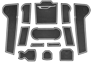 LITTOU KOLOME Antideslizante Mat Antipolvo Esterilla para Puerta Interior Taza Brazo Almacenaje Caja Compatible para T ROC 2018-2023 13 Pcs (Blanco)