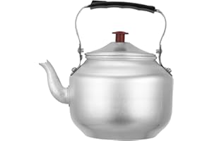 Amosfun Bollitore in Alluminio Con Filtro E Beccuccio Stretto Manico Ergonomico Portatile Per Casa Ristorante E Campeggio Teiera Per Bollire Acqua E Infusione Tisane 1L