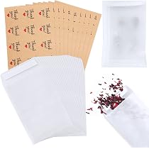 100 Sachets Confettis De Mariage + Autocollants - Enveloppes En Glassine Transparente 90x135 Mm - Pour Lancers De Pétales
