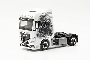 Herpa modèle de Camion Man TGX GX Individual Tracteur Lagoudakis 5 / Minotaur, fidèle à l'échelle 1:87, modèle de Camion pour Diorama, modélisme, Objet de Collection, décoration, en Plastique