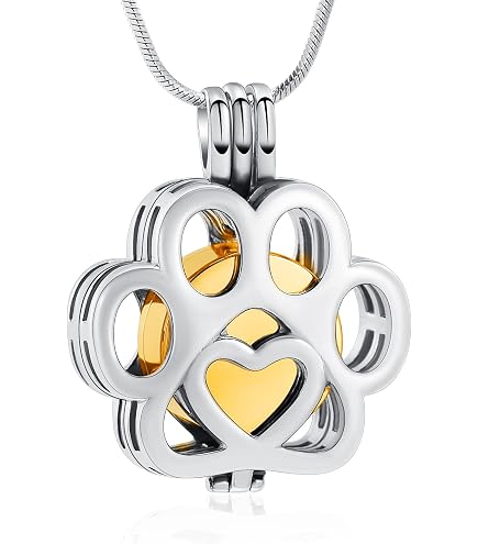 MiniJewelry Collana Urna A Cuore In Acciaio Inox Per Ceneri - Gioiello Ricordo Per Ceneri O Capelli - 3