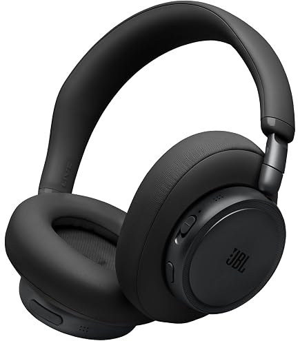 JBL Live 770NC, Over Ear Headphones, Black | Adaptive Noise
