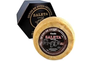AMAISSO Fromage de brebis entier affiné gourmet Saleta (1,2 kg) | Fromage Manchego artisanal | Coffret Cadeau Premium d’Espagne