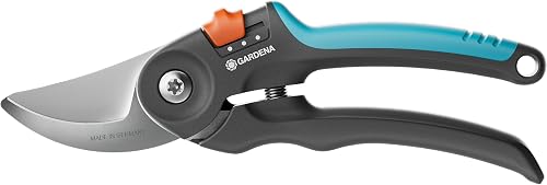 Gardena PremiumCut Flex Secateurs Bypass Cut Fresh Wood 24mm Cutting Diameter Ergonomic Handles PowerCoating Blades Made in Germany (12242-20)