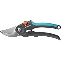 Sécateur FiiMoo Pour Jardin - Lame Acier Titane - Poignées Ergonomiques - Verrouillage Sécurité - Gris/rose