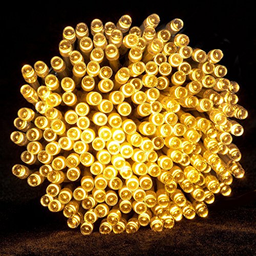 300er Led Lichterkette Strombetrieben mit Stecker Außen und Innen für Garten Hochzeit Weihnachten Party Warmweiß Gresonic (300 Led Warmweiß) - 2