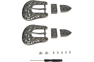 LAONAINAI 2 Set Belt Buckle Gürtelschnallen Metall für Wechselgürtel 25mm DIY Gürtelschnalle als Ersatz für Ledergürtel Wechselgürtel Damen Herren Belt Frauen Männer Oldschool Rockabilly Metall Gothic Rock