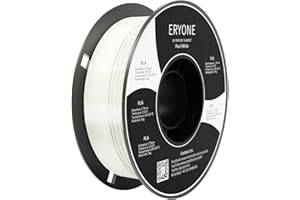 ERYONE Filament PLA o grubości 1,75 mm, do drukarki 3D, tolerancja +/- 0,02 mm, 1 kg/szpula, perłowa biel