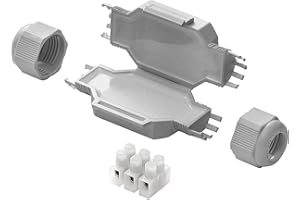 GROTHE Fred IP68 Gel-Filled Connection Sleeve for Cables up to 3 x 2.5 mm² Grey