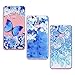 Produktbild Yokata Kompatibel mit Huawei P10 Lite Hülle Silikon Transparent Durchsichtig Handyhülle Schutzhülle TPU Ultra Dünn Slim Kratzfest Motiv [3 Pack] - Blauer Schmetterling + Weiße Blume + Blauer Lotus