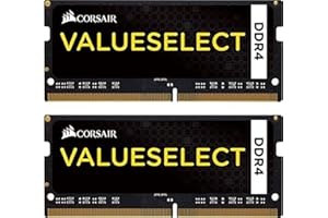 ‎CORSAIR Corsair Value Select SODIMM 16GB (2x8GB) DDR4 2133MHz C15 Speicher für Laptop/Notebooks - Schwarz