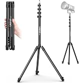 ULANZI T270 Light Stand, 270cm Adjustable Photography Light Tripod, Portable Aluminum Studio Lighting Tripod for Softbox, Cam