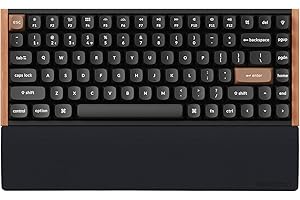 Keychron Silicone Wrist & Palm Rest – 317mm (12.48") for 75% Layout Mechanical Keyboards – Fits K2 / K6 / K2 Pro / K6 Pro / K2 Max / K2 HE – Smooth-Touch Typing Support with Honeycomb Non-Slip Base