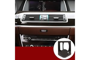 YIWANG 3 Farben Handyhalterung aus Aluminiumlegierung für 5 6er F11 F10 F07 F13 5er GT 2010-2017 Autozubehör (einrundig) (schwarz)