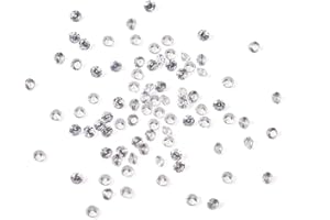 Craftdady - 1000 mini pietre di zirconia cubica trasparente, strass cabochon sfusi, per la realizzazione e la creazione di gioielli, 1 mm
