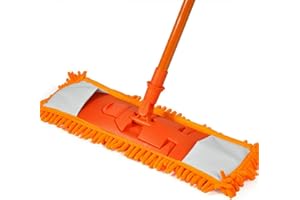 HoitoDeals Extendable Microfibre Floor Mop Cleaner Sweeper For Wooden Laminate Tile Floor Wet Dry
