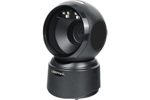 LENVII Lecteur de Codes à Barres de Bureau 1D 2D Mains Libres, Scanner de Codes QR 1D 2D Compatible Capture de Codes à Barres, pour système de Caisse Scanner de Codes à Barres de supermarché POS