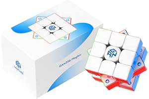 Bukefuno GAN 356 Maglev UV 3x3 Magnetischer Zauberwürfel Speed Puzzle GAN356 Maglev UV 3x3 Stickerless Cube Magic GAN356 M UV 3x3x3 Gans Cubes Flaggschiff (UV beschichtet glänzend)