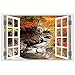Produktbild Dtuta Fensterrahmen-Wandabziehbild Der Art 3D Verschiedener Farbenreicher Fensterlandschaft NatüRlicher Falscher