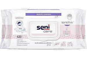 TZMO Seni Care Feuchtpflegetücher Sensitive(68 Stk.), Wasch- und Handtücher