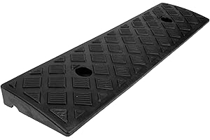 HEALEVED Curb-ramps Step Mat Slope Mat Curb Ramps for Sidewalks Skateboard Ramp Ramps for Wheelchairs for Home Driveway Gutter Ramps Climbing Ramp Pad Bump Auto Vehicle High Lift Rubber Outdoor