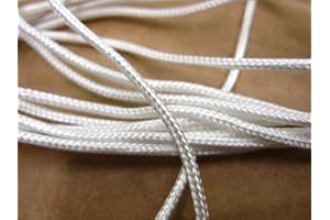 WedDecor 2mm' 20m Replacement Curtain Track Cord-for Use with Swish Harrison Drape, Nylon, White
